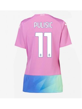 Billige AC Milan Christian Pulisic #11 Tredjedrakt Dame 2023-24 Kortermet